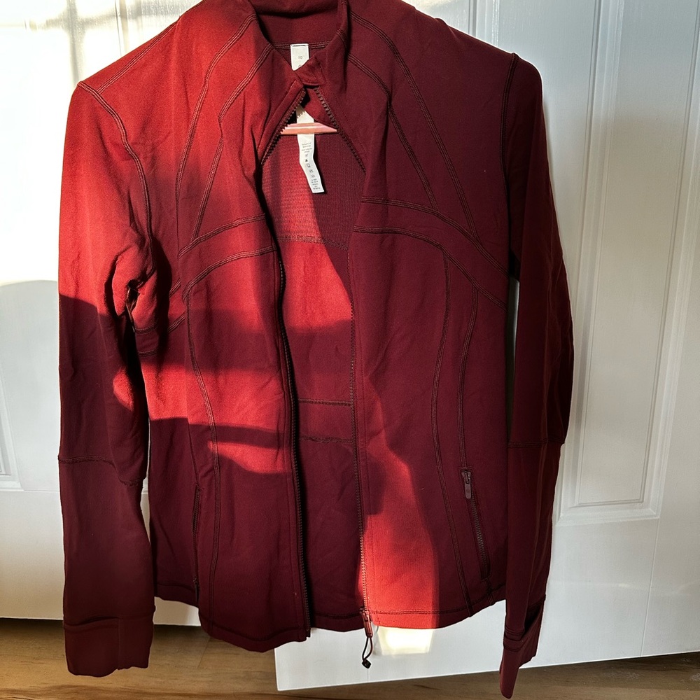 Lululemon Athletica Burgundy Zip-Up Jacket